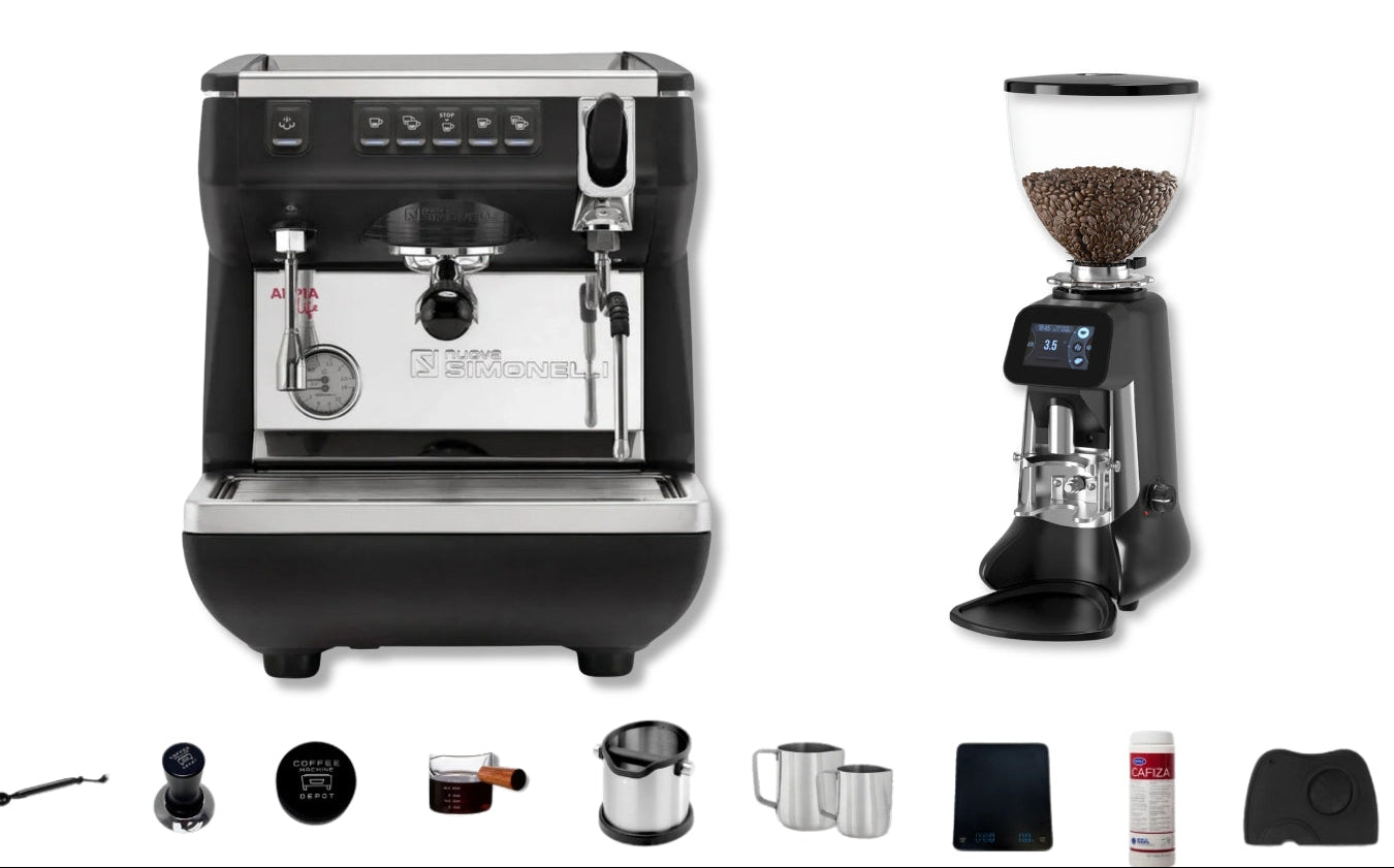 Nuova Simonelli - Appia Life 110 V 1-Gruppen-Kombipaket für kommerzielle Espressomaschine